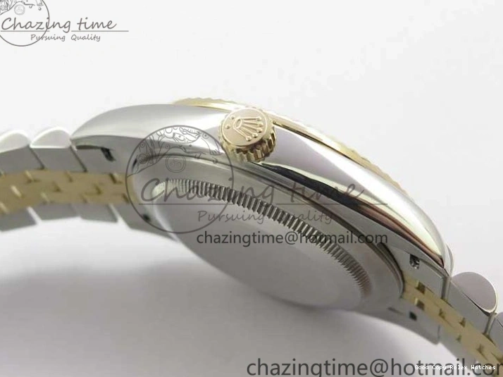 AAA Replica Watches SS Dial Wrapped WWF SS YG 41 Crystals DateJust 3128 on A YG Bracelet SoftTouch Edition Jubilee Best Wrapped Makers 126333 Black 0117